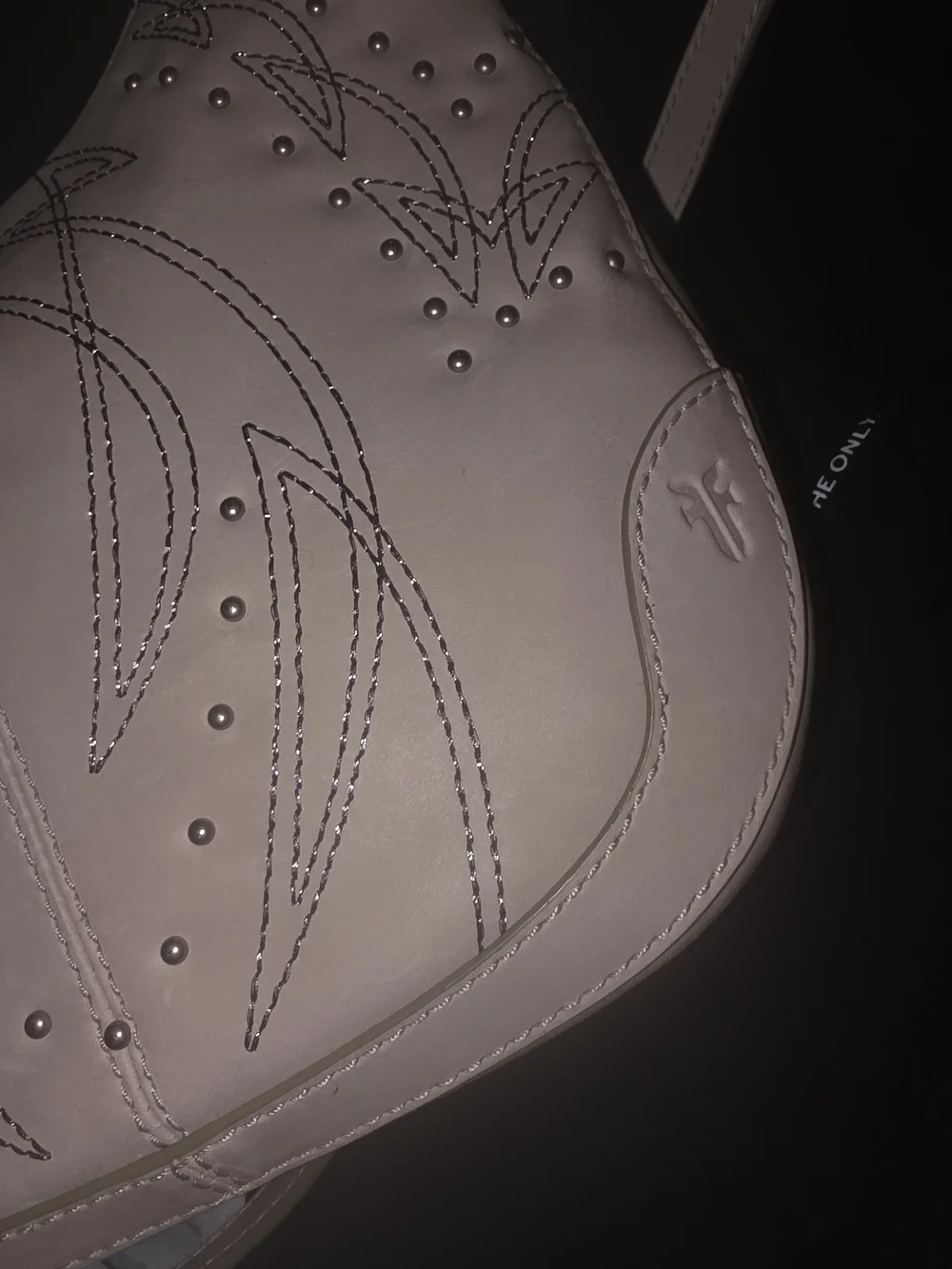 Frye beige leather